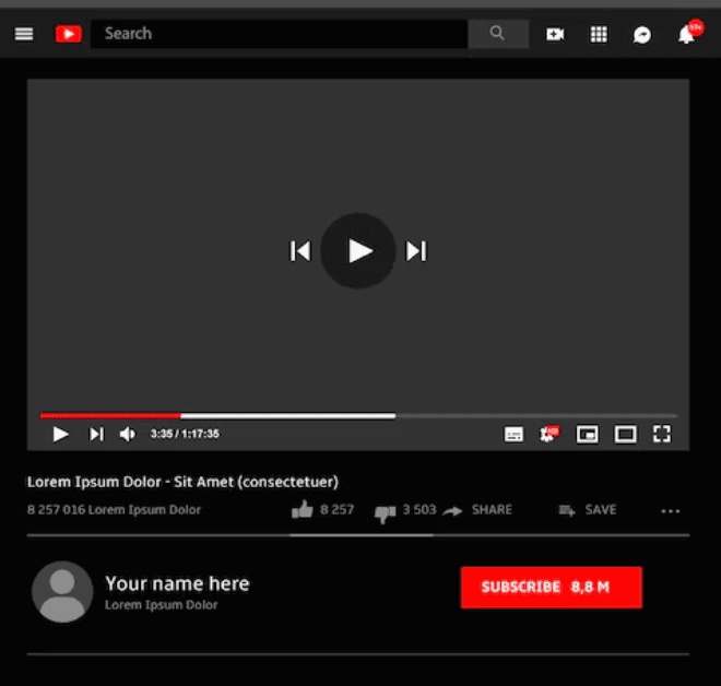 유튜브의 UI - 단순하고 직관적이다.